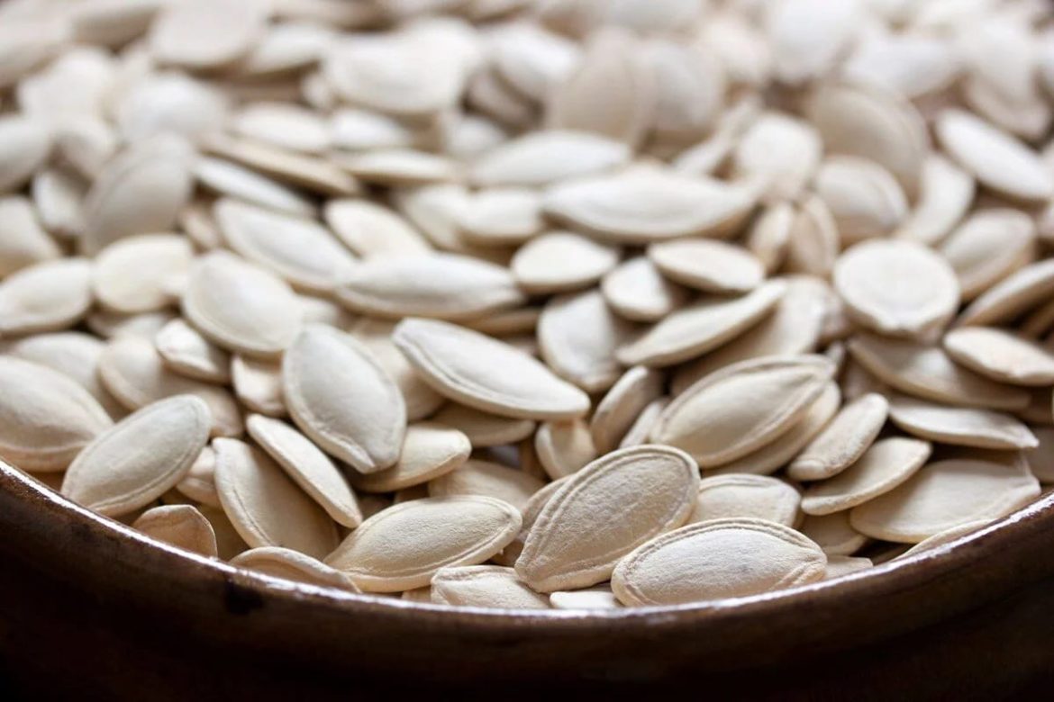 White Pumpkin Seeds (Pepita) Antioxidants Magnesium Zinc Fatty Acids Source