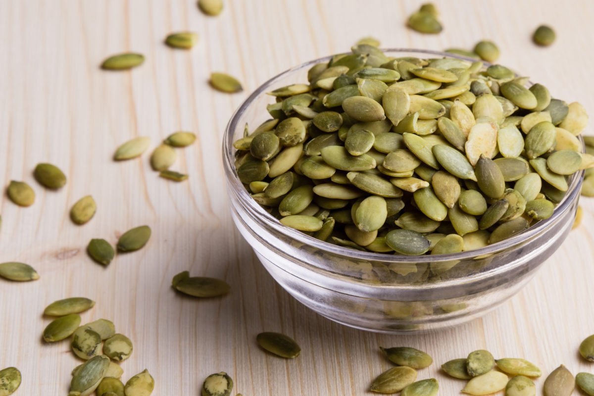 pumpkin seeds iron content